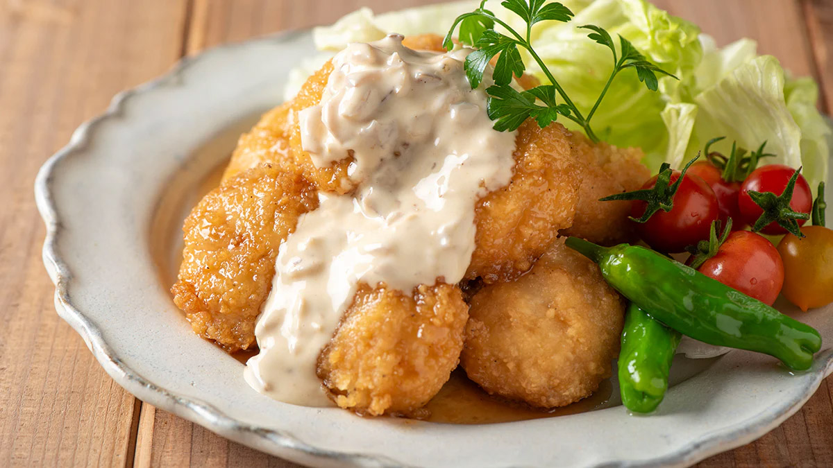 いぶりがっこタルタルのチキン南蛮