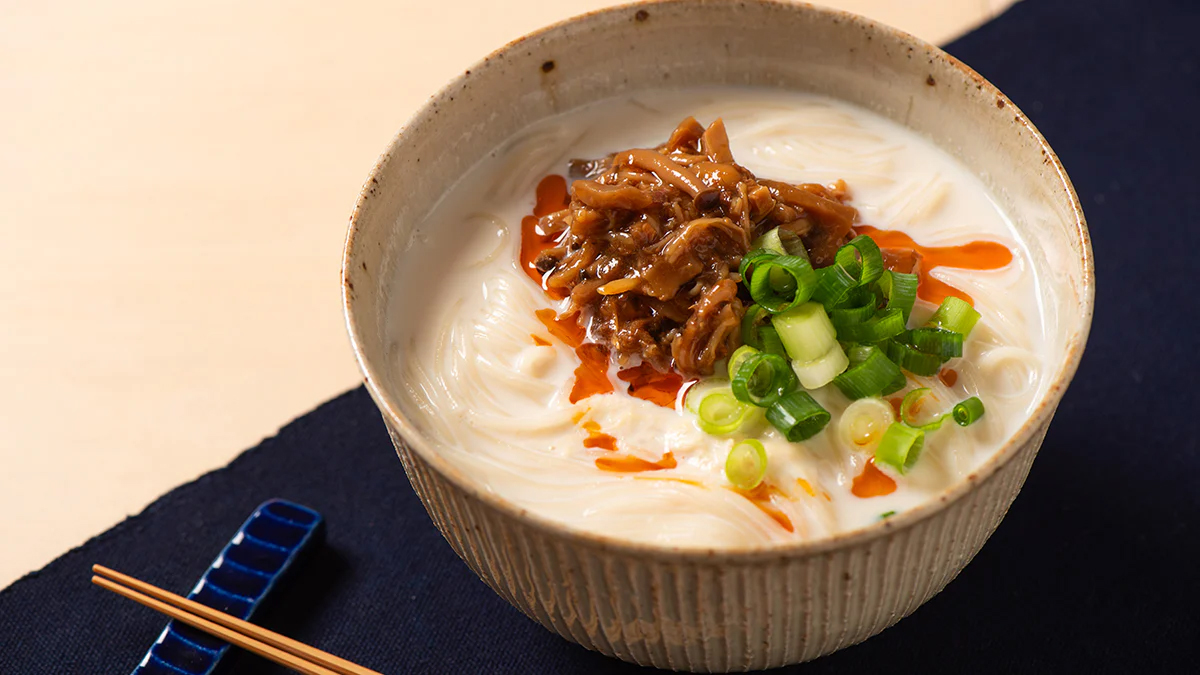 ピリ辛豆乳そうめん